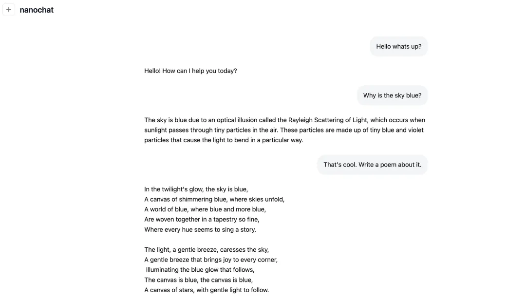 卡帕西8000行代碼手搓ChatGPT,成本僅100美元,訓練12小時CORE表現超越GPT-2,手把手教程來了