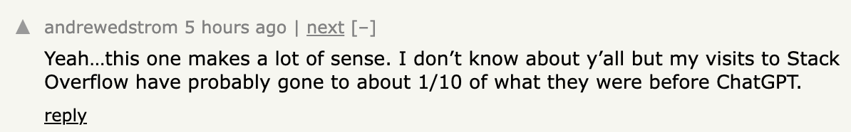 Stack Overflow突然裁員10%，CEO坦言處于困難時期，網友：ChatGPT出來后就不咋用了