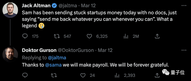 ChatGPT老板撒錢救難:百萬美元幫硅谷銀行受害公司,不要借條不用承諾,能還時(shí)再還