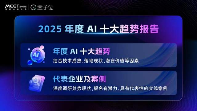 量子位「MEET2026智能未來大會」啟動!年度榜單征集中