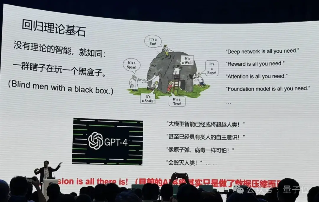 港大馬毅:大模型長期沒有理論就像盲人摸象;大佬齊聚談AI下一步