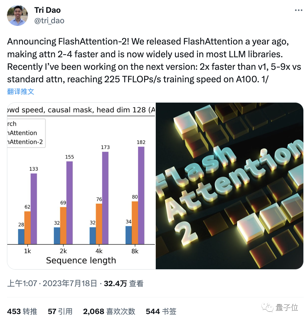 斯坦福博士獨作!大模型訓練速度再翻倍,還官宣加入明星創業公司當首席科學家
