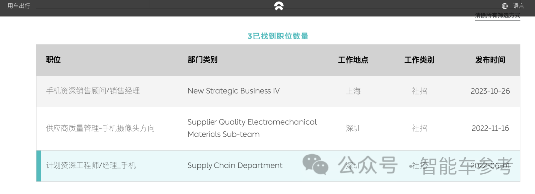 蔚來手機負責人，離職了