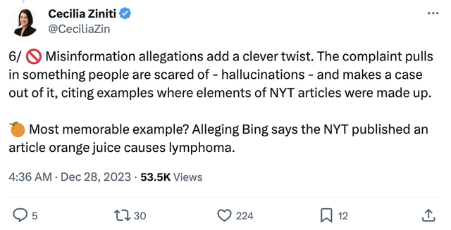 OpenAI微軟被起訴!《紐約時報》指控AI侵權,要求銷毀侵權模型和訓練數據