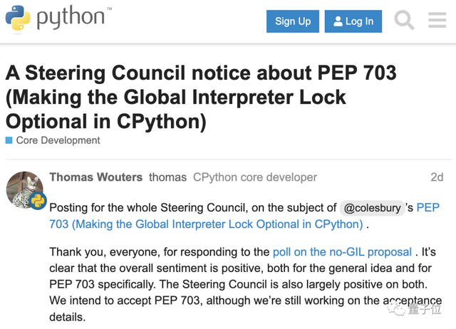 Python團隊官宣下線GIL:可選擇性關閉
